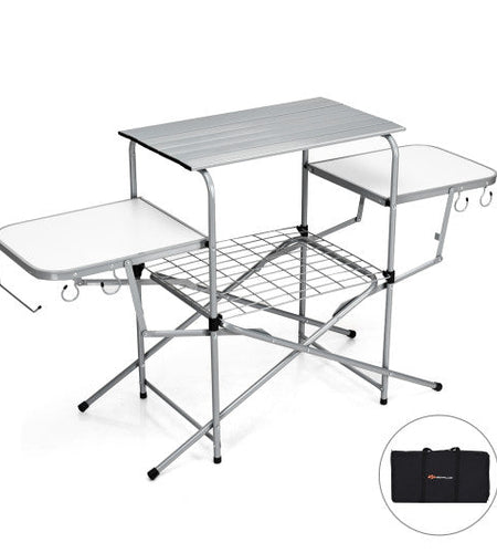 Foldable Outdoor BBQ Table Grilling Stand