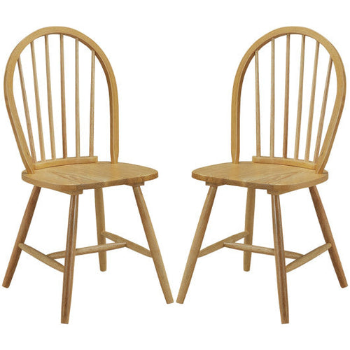 Load image into Gallery viewer, Set of 2 Vintage Windsor Wood Chair with Spindle Back for Dining Room
