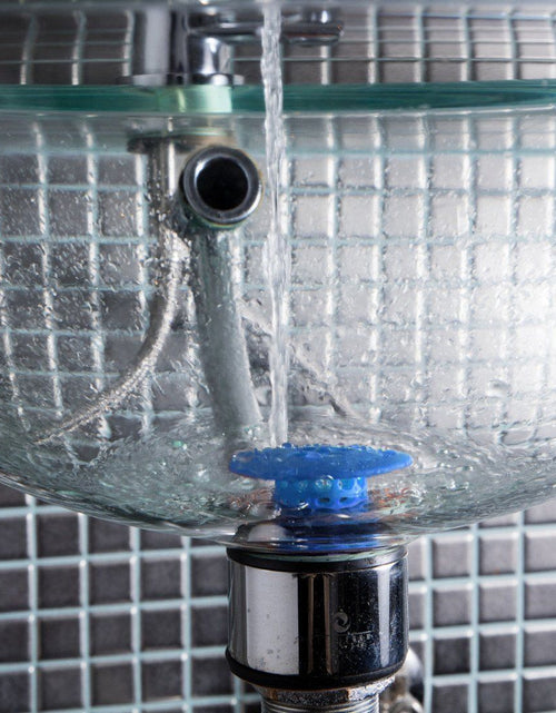 Load image into Gallery viewer, SinkShroom® (Blue) The Hair Catcher That Prevents Clogged Bathroom Sink Drains by TubShroom.com

