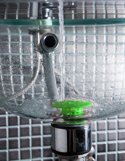 Load image into Gallery viewer, SinkShroom® (Green) The Hair Catcher That Prevents Clogged Bathroom Sink Drains by TubShroom.com
