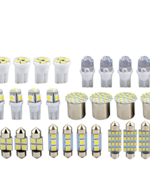 Load image into Gallery viewer, 28pcs Car Interior White Combo LED Map Dome Door Trunk License Plate Light Bulbs
