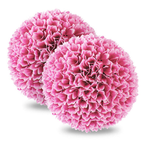 Load image into Gallery viewer, 2 Pieces Artificial Plant Topiary Balls Faux Boxwood Decorative Balls-Pink
