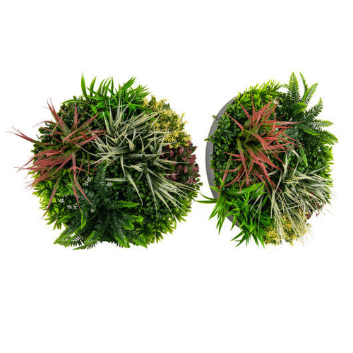 Load image into Gallery viewer, 2 Pack Square Framed Artificial Foliage Wall Art
