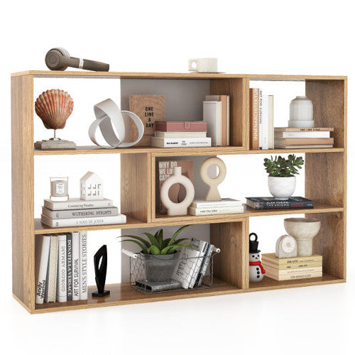 Load image into Gallery viewer, 2-Piece Separable Bookshelf Floor Standing Corner Display Storage
