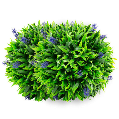 Load image into Gallery viewer, 2 Pieces Artificial Lavender Topiary Balls with Flowers

