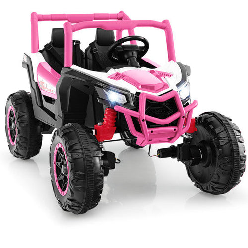 Load image into Gallery viewer, 2-Seater Kids Ride on UTV with 2.4G Remote Control for over 3 Years Old Children-Pink
