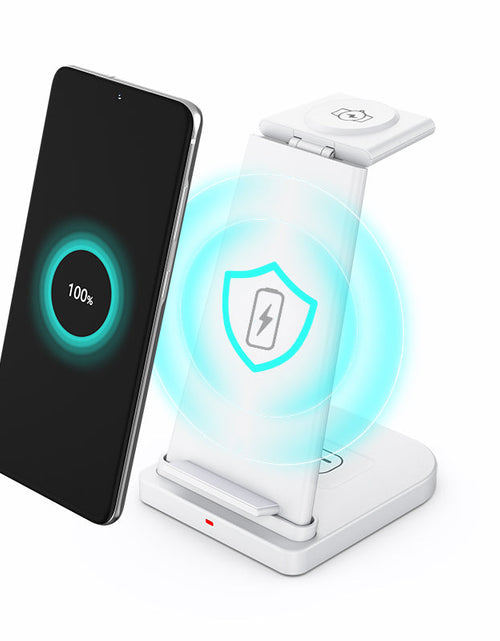 Load image into Gallery viewer, 3-in-1 Fast Wireless Charging Stand for Phones, Apple Watch &amp; AirPods by Infinite Basics
