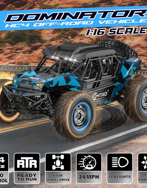 Load image into Gallery viewer, Contixo HC4 Dominator RC Remote Control Offroad 4WD UTV - 1:16 Scale by Contixo

