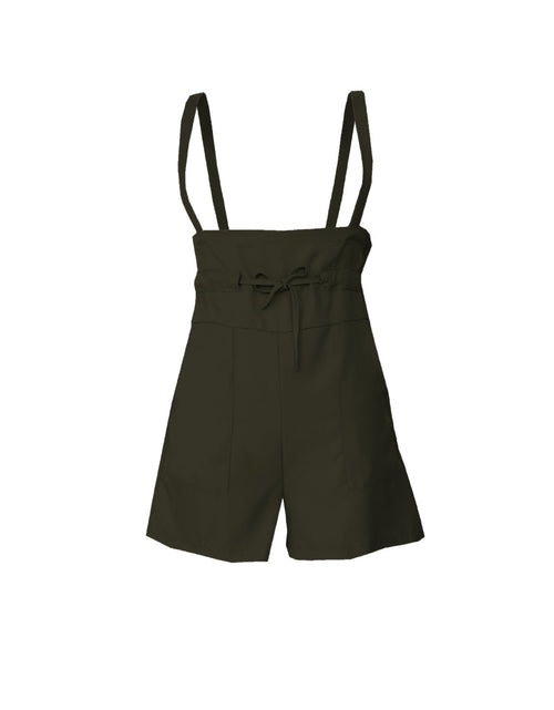 Load image into Gallery viewer, Drawstring Wide Strap Overalls with Pockets

