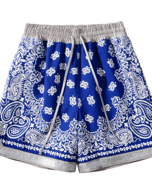 Load image into Gallery viewer, Men's Drawstring Printed Shorts with Pockets
