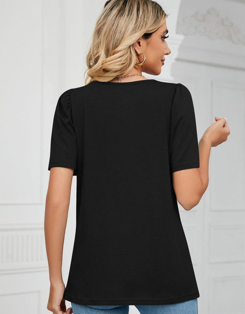 Load image into Gallery viewer, Square Neck Puff Sleeve T-Shirt
