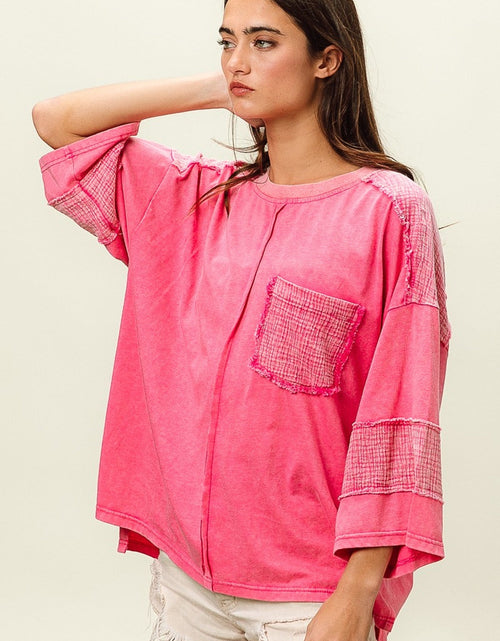 Load image into Gallery viewer, BiBi High-Low Washed T-Shirt
