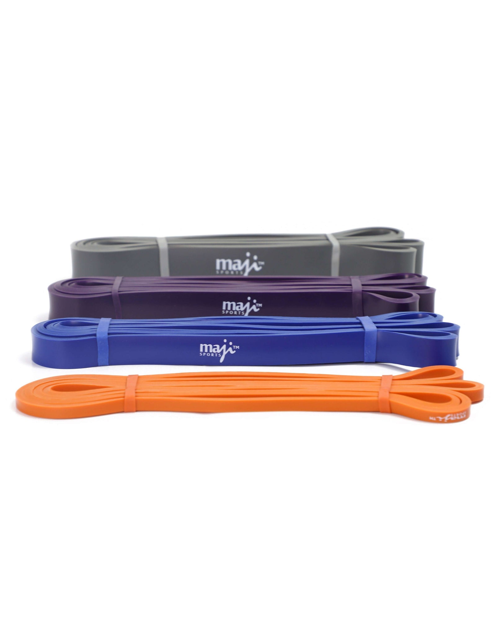 Pack Of Four Full Body Workout Super Bands by Jupiter Gear