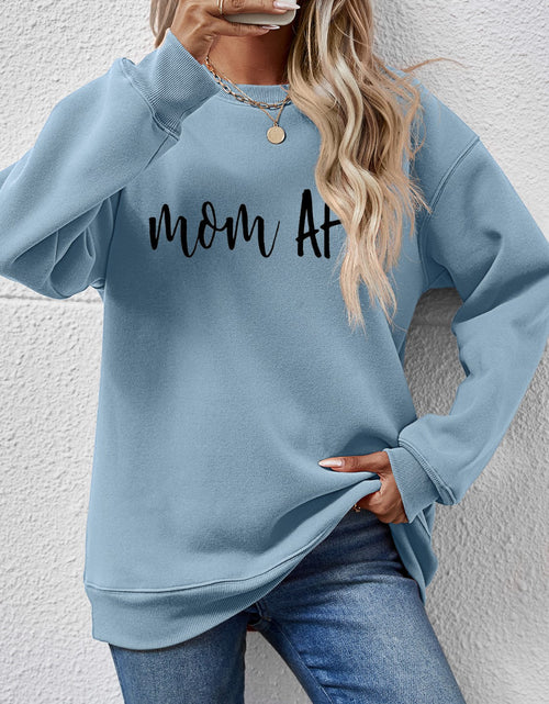 Load image into Gallery viewer, Letter Graphic Dropped Shoulder Sweatshirt
