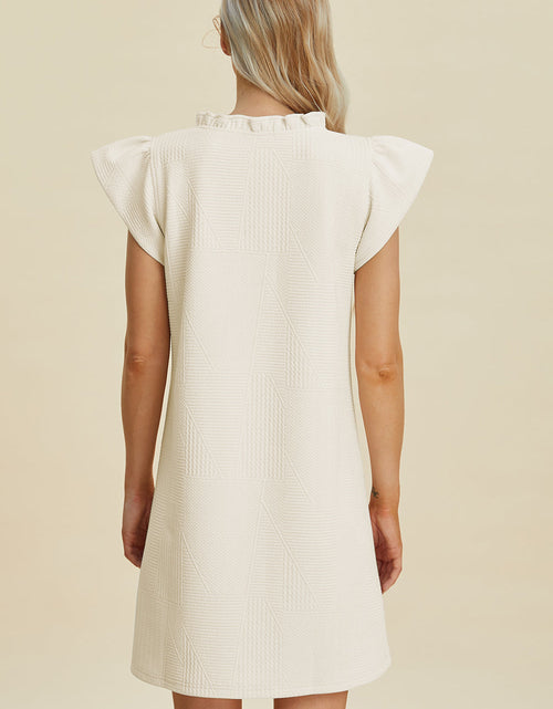 Load image into Gallery viewer, Double Take Full Size Ruffled V-Neck Cap Sleeve Dress
