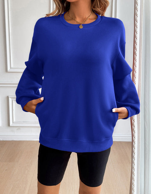 Load image into Gallery viewer, Ivy Lane Round Neck Long Sleeve Sweatshirt
