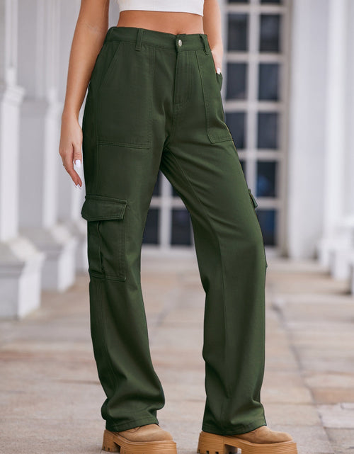 Load image into Gallery viewer, Straight Denim Cargo Pants
