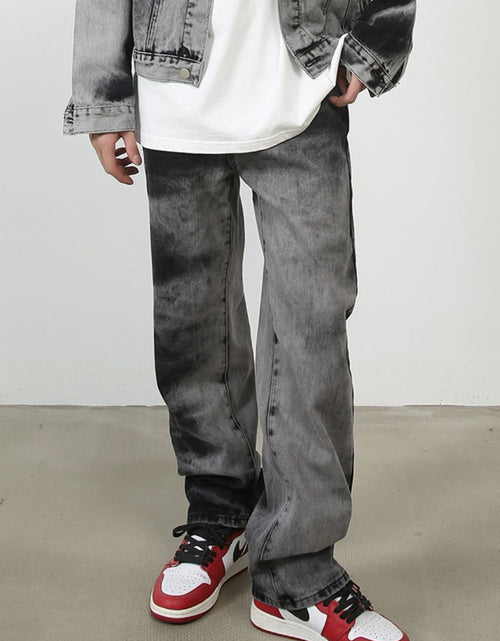 Load image into Gallery viewer, Men's Tie Dye Baggy Jeans with Pockets
