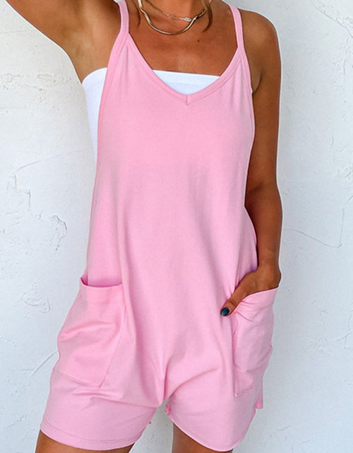 Load image into Gallery viewer, Sleeveless Romper with Pockets
