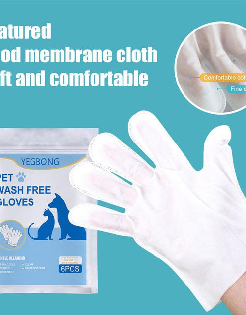 Load image into Gallery viewer, Pet Care Essentials: 6-Pack Of Disposable Non-Woven Gloves For A Clean And Happy Home by Dog Hugs Cat
