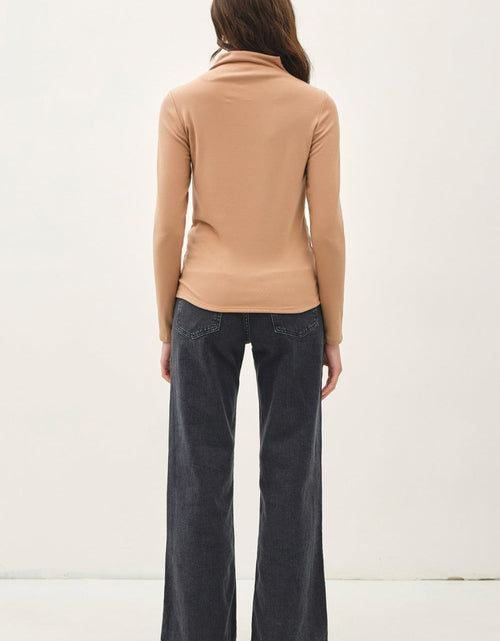 Load image into Gallery viewer, Be Cool Mock Neck Long Sleeve T-Shirt
