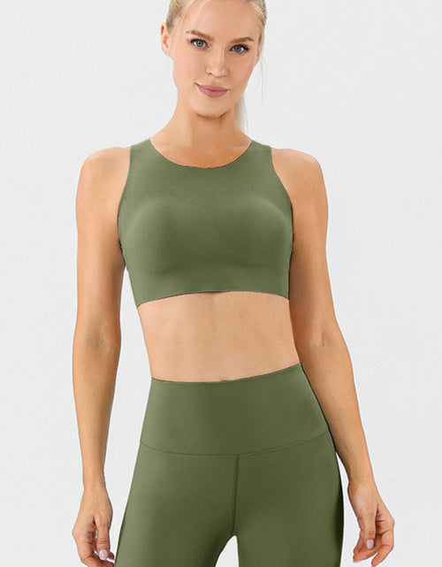 Load image into Gallery viewer, Round Neck Wide Strap Active Bra
