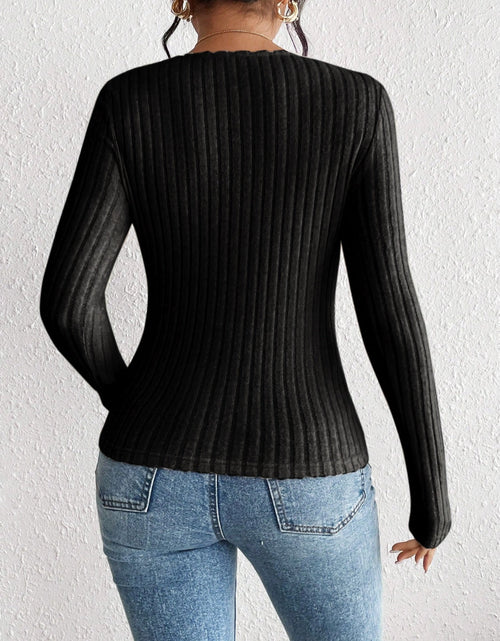 Load image into Gallery viewer, Honey Ribbed Long Sleeve T-Shirt
