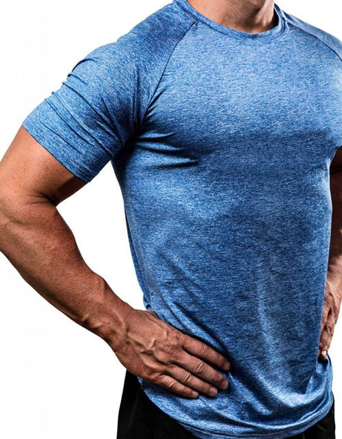 Load image into Gallery viewer, Men's Plus Size Round Neck Short Sleeve T-Shirt
