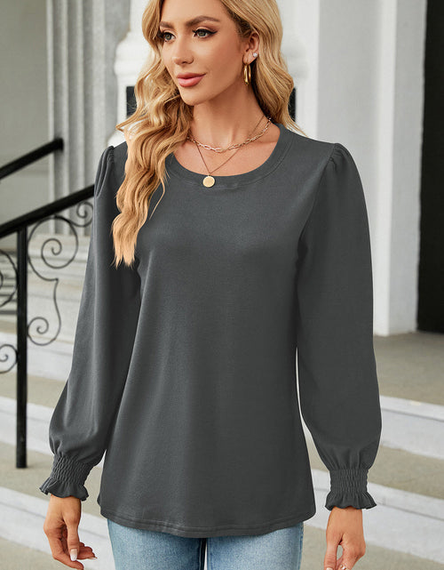 Load image into Gallery viewer, Round Neck Long Sleeve T-Shirt
