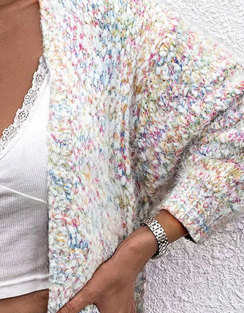 Load image into Gallery viewer, Pocketed Open Front Long Sleeve Cardigan
