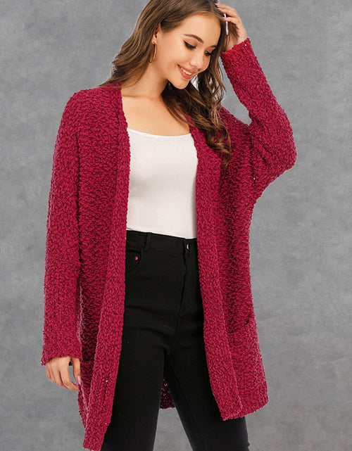 Load image into Gallery viewer, Angel Wings Pocketed Open Front Long Sleeve Cardigan
