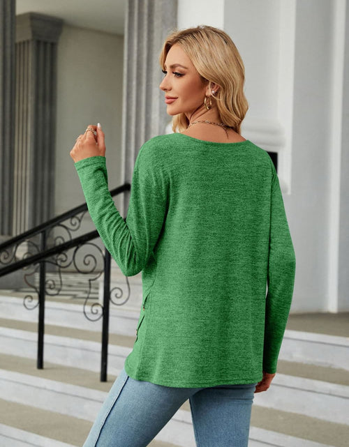 Load image into Gallery viewer, Round Neck Long Sleeve T-Shirt
