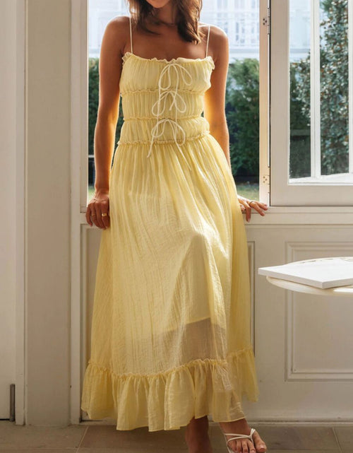 Load image into Gallery viewer, Devine Frill Ruffled Hem Midi Cami Dress
