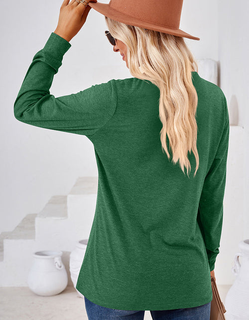 Load image into Gallery viewer, Notched Long Sleeve T-Shirt
