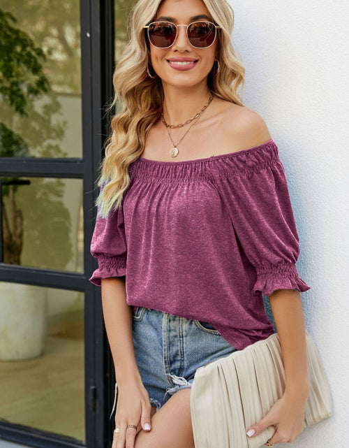 Load image into Gallery viewer, Short Flounce Sleeve Top
