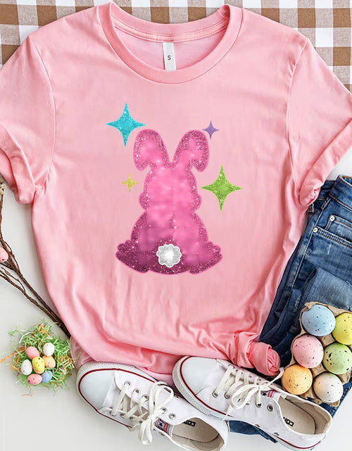 Load image into Gallery viewer, Rabbit Round Neck Short Sleeve T-Shirt
