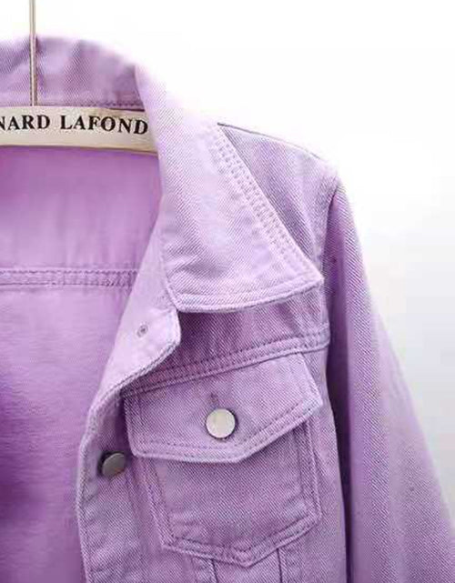 Load image into Gallery viewer, Full Size Cropped  Denim Jacket Plus Size
