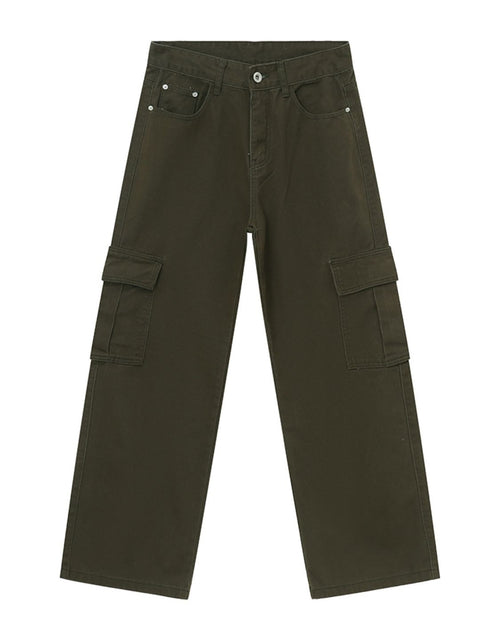 Load image into Gallery viewer, Wide Leg Cargo Jeans
