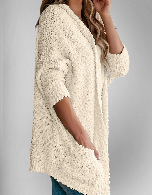Load image into Gallery viewer, Double Take Pocketed Open Front Long Sleeve Cardigan
