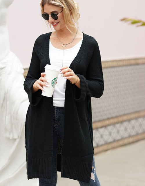 Load image into Gallery viewer, Open Front Long Sleeve Cardigan

