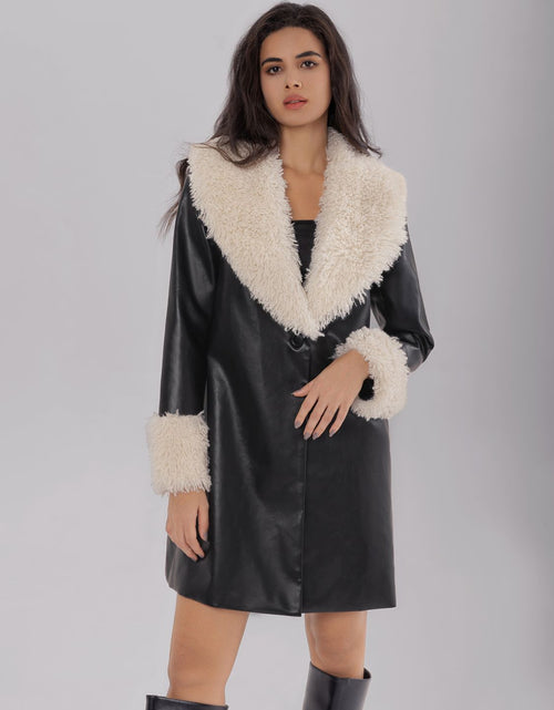 Load image into Gallery viewer, Fuzzy Long Sleeve Longline Coat
