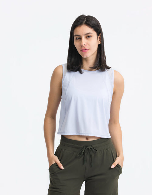 Load image into Gallery viewer, Millennia Round Neck Cropped Active Tank
