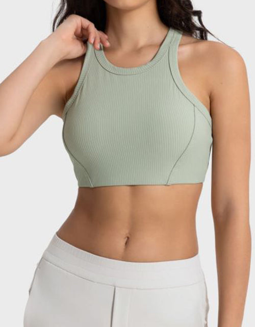 Load image into Gallery viewer, Millennia Wide Strap Cropped Sport Tank
