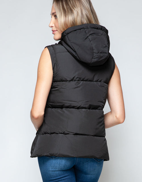 Load image into Gallery viewer, Snobbish Snap and Zip Closure Hooded Vest
