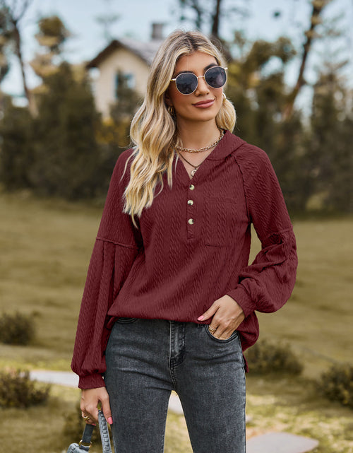 Load image into Gallery viewer, Cable-Knit Dropped Shoulder Hoodie
