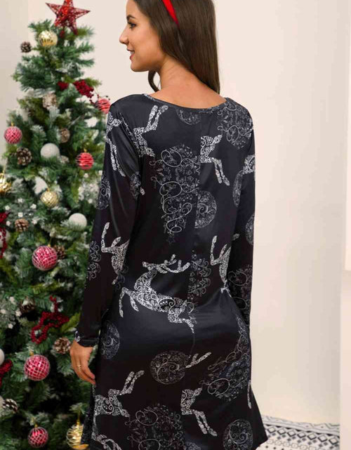 Load image into Gallery viewer, Full Size Christmas Long Sleeve Dress
