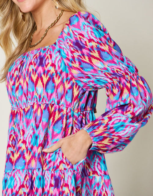 Load image into Gallery viewer, Double Take Full Size Printed Long Sleeve Dress

