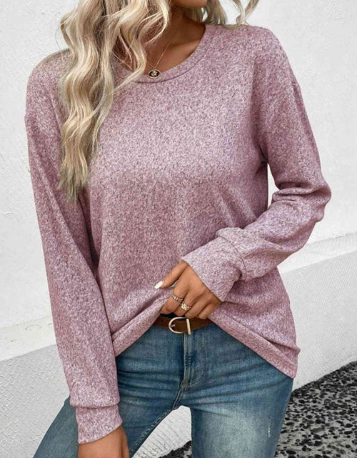 Load image into Gallery viewer, Round Neck Long Sleeve T-Shirt
