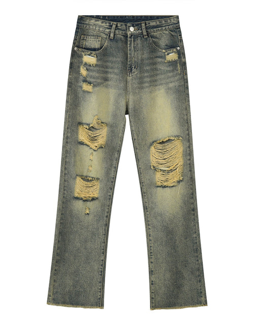 Load image into Gallery viewer, Distressed Mid Rise Jeans with Pockets
