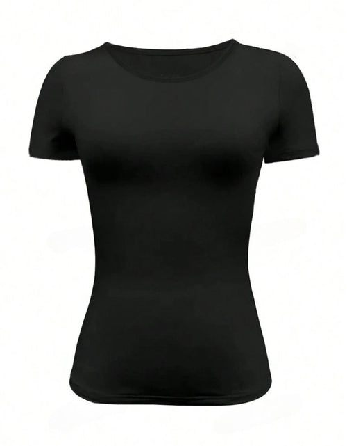 Load image into Gallery viewer, Round Neck Short Sleeve T-Shirt
